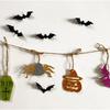 6 PCS Wooden Slices Hanging Ornaments Halloween Crafts for Kids DIY Decorations Indoor Party Supplies
