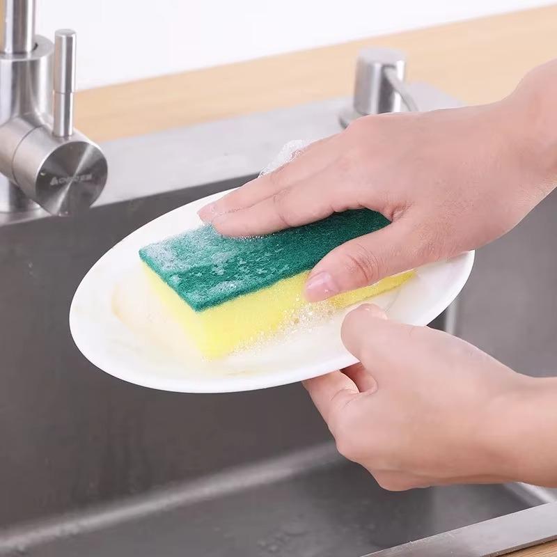 Soap Dispenser With Sponge Holder Cleaning Liquid Pump Dispenser Container Manual Press Home Bathroom Kitchen Clean Accessories