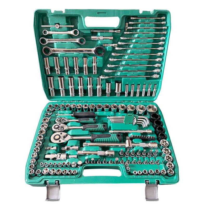 Ensemble de 151 pièces Clé à douille à cliquet pour l'entretien automobile et moto