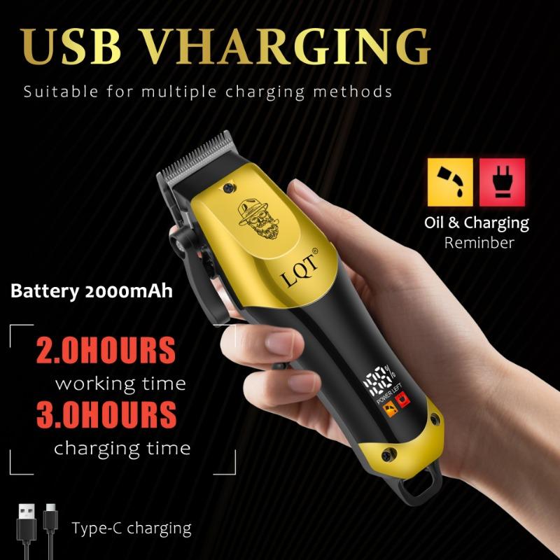 New Multi-function Hair Clipper Electric Clipper Multi-function Electric Pusher Oil Head Clipper Bald Head Artifact Men's Household Electric Clipper