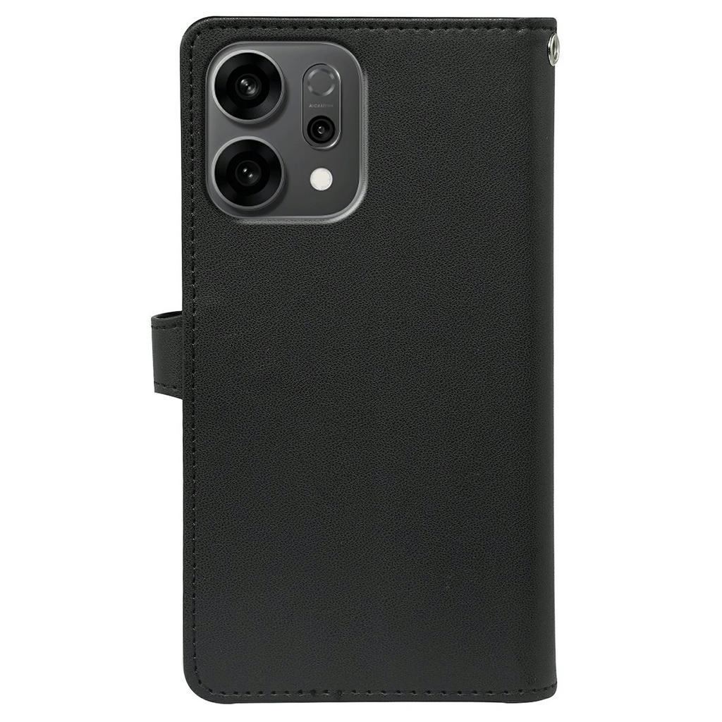 For Oppo Reno14 5G (Global) Case with 9 Card Slots PU Leather Stand Phone Cover