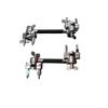 Multi-functional Drum Rack Extension with Double Head Tom-tom and Universal Clamp for Percussion Instruments