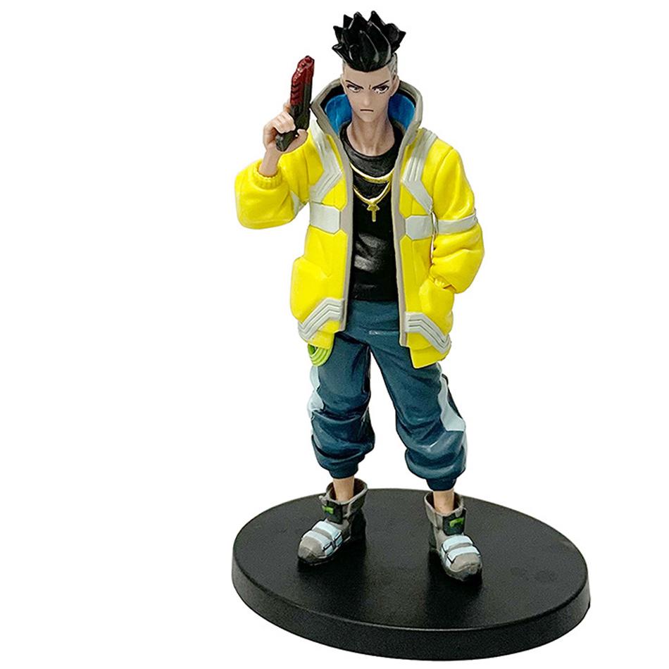 Cyberpunk Lucy Rebecca David Martinez Johnny Silverhand Standing Take Gun Action Figure Toys