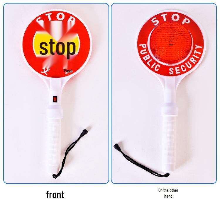 LED Traffic Baton Warning Stick, Handheld Flashing Glow Stick, Night Safety Sign