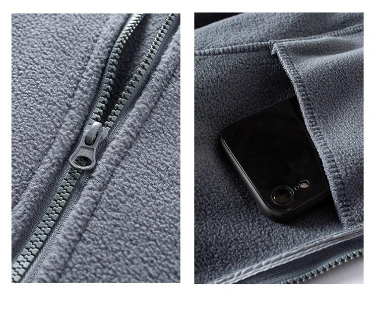 Men's Fleece Sherpa Hoodie Jacket - Double-sided, Thickened, Windproof for Autumn and Winter