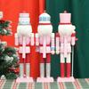 Festival 38CM/15inch Macaron Colored Drummers Dolls, Wood Table Decoration for Holiday Baking Enthusiasts