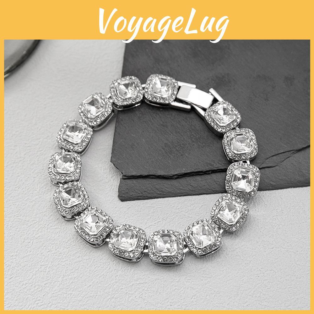 Minimalist Steel Titanium Hand Jewelry Cubic Zirconia Geometric Everyday Shape