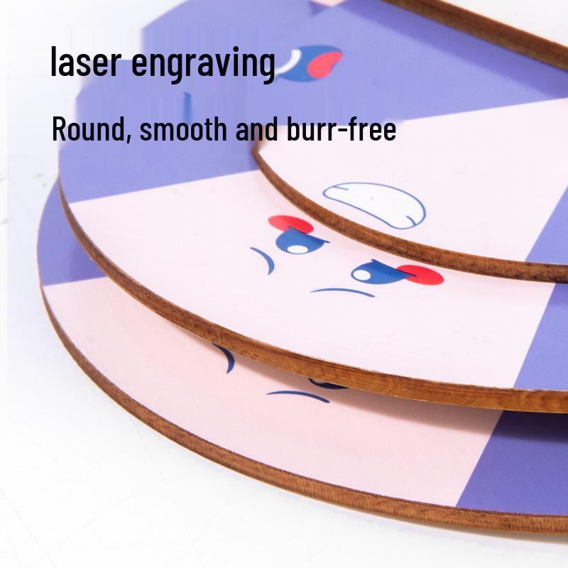 Wooden Expression-Changing Face Turntable Puzzle Game for Children's Concentration and Early Education.