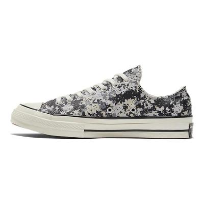 1970s All Star Chuck 70 Pixel Print Low Top Sneakers Unisex Sneakers Black White Camouflage 170382C