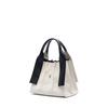 Lucky Pleats Canvas Tote XS Ivory_Black