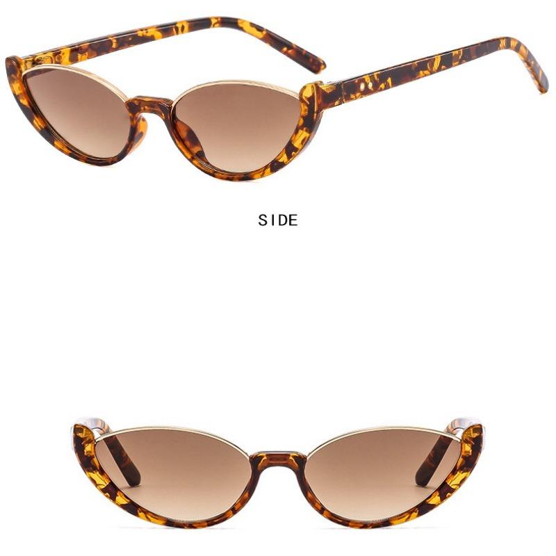 Luxury Sunglasses  Classic Cat Eye Lower Frame Sunglasses Women Retro Sun Glasses Ins Eyeglasses Sunglass Men