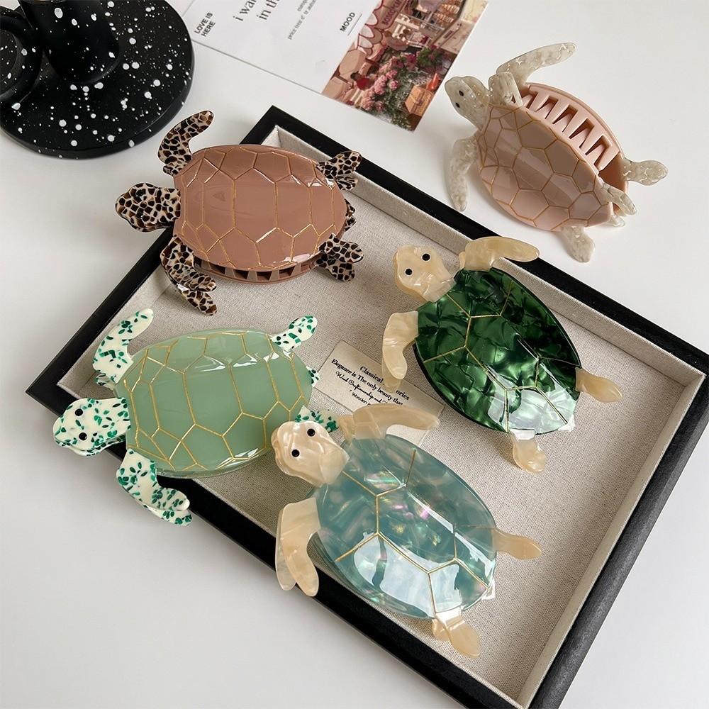 Ocean Series Acetate Turtle Hair Claw Acetic Acid Big Shark Clip Funny Animal Hair Clip Girl