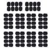 80Pcs Sax Mouthpiece Pad Silicone Black Cushion Patches Wind Instrument Accessories Thick 0.5mm