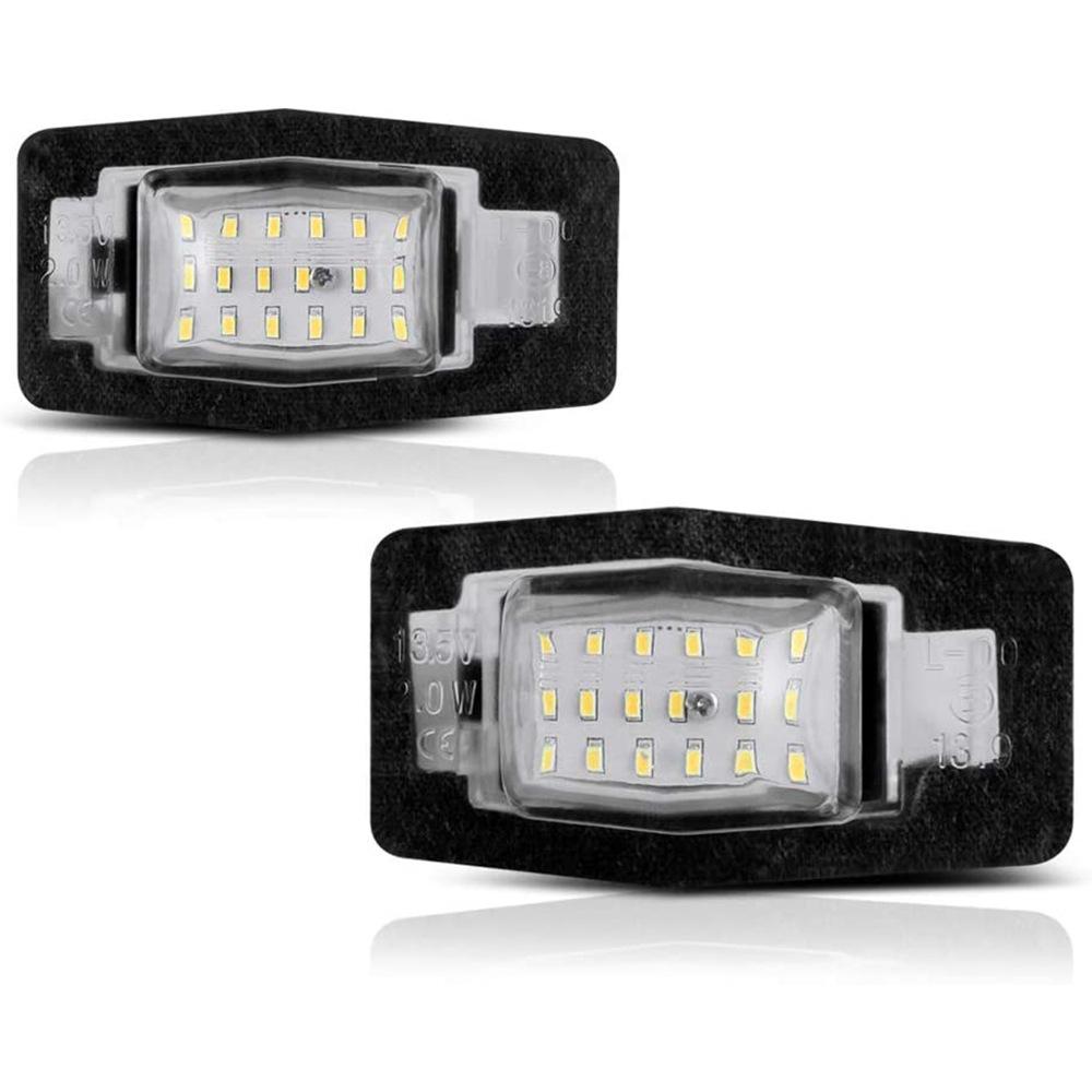 2x 18-LED Black License Plate Lights for Ford Escape/Kuga, Mercury, Mazdas MX-5/MPV