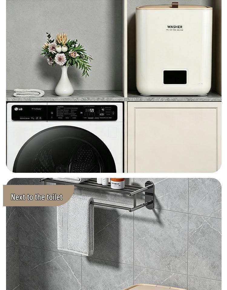 Compact Smart Washer-Dryer Combo for Underwear and Socks - Automatic Mini Laundry Machine