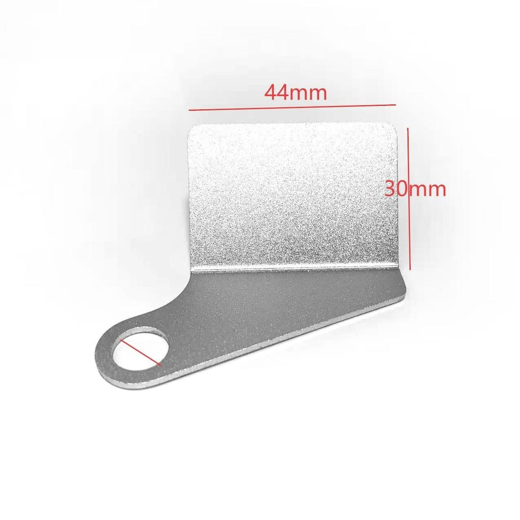 ASATERU AFMS0244LS Meterhalterung für Motorräder, Spiegelbohrungen, M10-kompatibel, Links (Silber/1,7 x 1,2