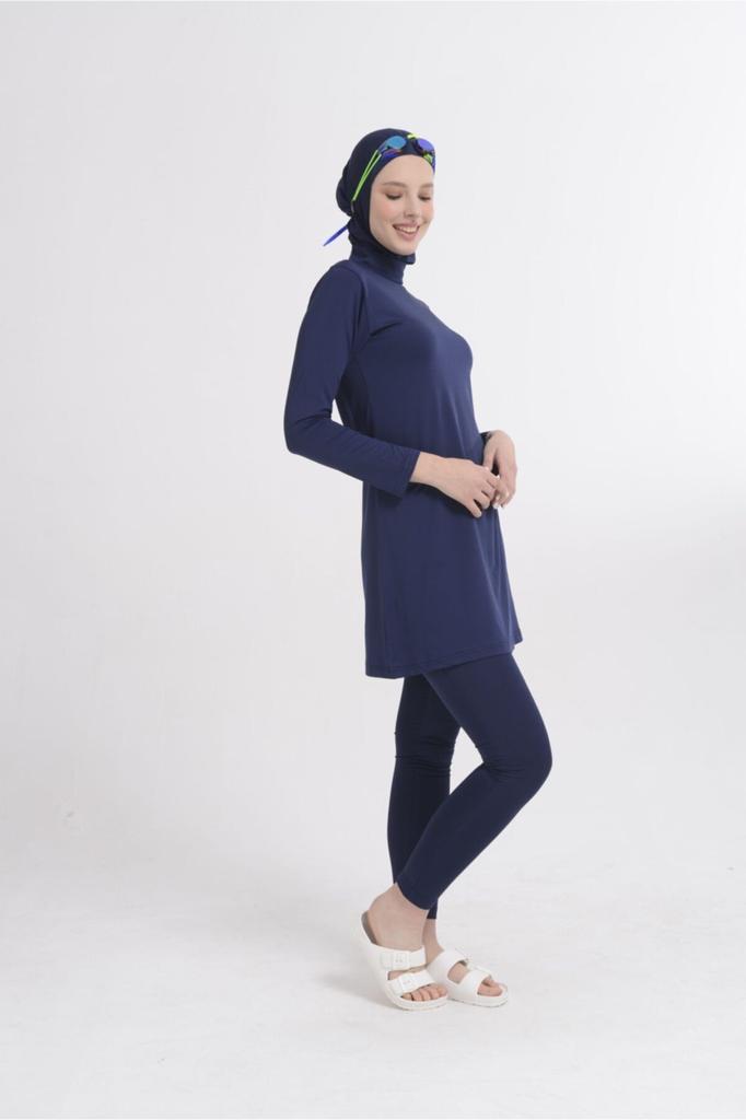 Muslimischer bescheidener islamischer Burkini-Strand-Schwimmanzug für Damen, Bademode, Hijab, Strandmode, Badeanzug 