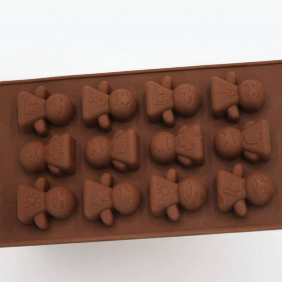 Cartoon Silicone Mold Ice Lattice Mold Flip Candy Cookie Cake Baking Molds