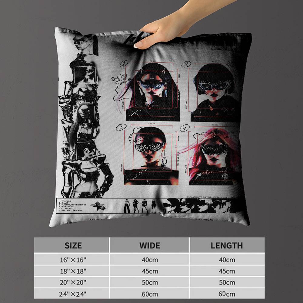 Kpop Style A-Aespa Personalized Pillow Dust Cover Bedroom Kids Party Decoration Pillowcase Birthday Children Gift