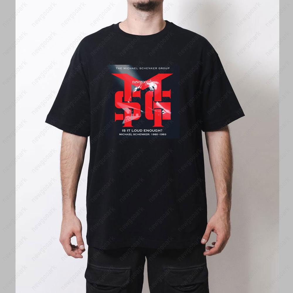 Michael Schenker Group T-Shirt Verkaufe Deine Seele Nicht Album Grafik T-Shirts Frau Mann Vintage Heavy Metal Musik Baumwoll Oberteile T-Shirt