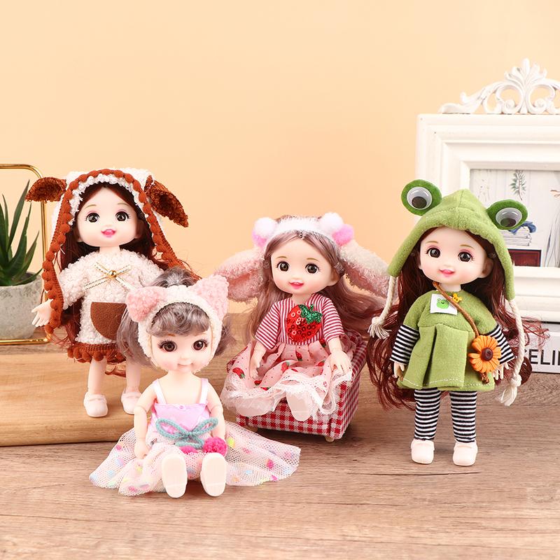 Innovative And Practical For Girls Birthday Gift Cute  Princess Diy Dress Up Toys  16Cm Exquisite Mini Imitation Dolls