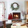Artificial Wreath Christmas Wreath with Pinecone Berries Decoration for Front Door Garden Yard Christmas Decorations