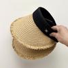 Spring and Summer Women's Fashionable Travel Sun Protection Hat Vacation Beach Sun Hat Without Sun Hat