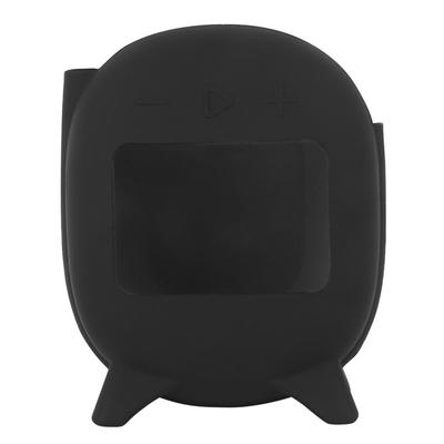 Silicone Case Cover for JBL Clip 4 Speaker with Carabiner Black Protective Skin + Clear Tube