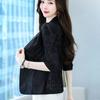 White Sunscreen Coat Women's Spring and Summer Casual Short Style with Lace Suit Thin Casual Top