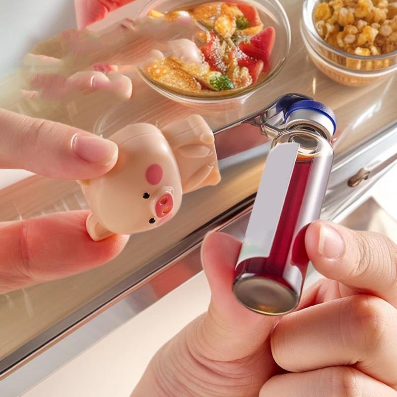 Creative Fridge Magnets Beer Bottle Opener 2 In 1 Multifunction Bottle Openers Magnetic with Fridge Magnets Sticker