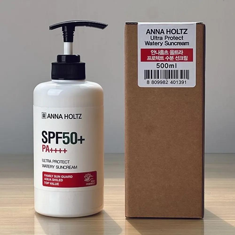 Anna Holtz Large Size Ultra Protect Moisturizing Sun Cream for the Whole Family SPF50+ PA++++ Sun Cream 500g UV Protection Sunblock
