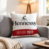 Premium Hennessy Cushion Cover 1Pcs Decorative Covers Soft Cushion Case For Sofa Couch Decor 40X40 45X45 Pillowcases