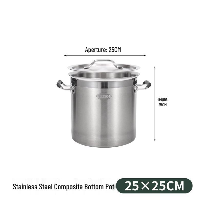 JPHZNB 304 Stainless Steel Induction Soup Pot