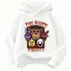 2026 Kids' Fashion Printed Hoodie, Casual Sports FNAF Ghost Doll Themed Sweatshirt, Boys' and Girls' Sweatshirt
