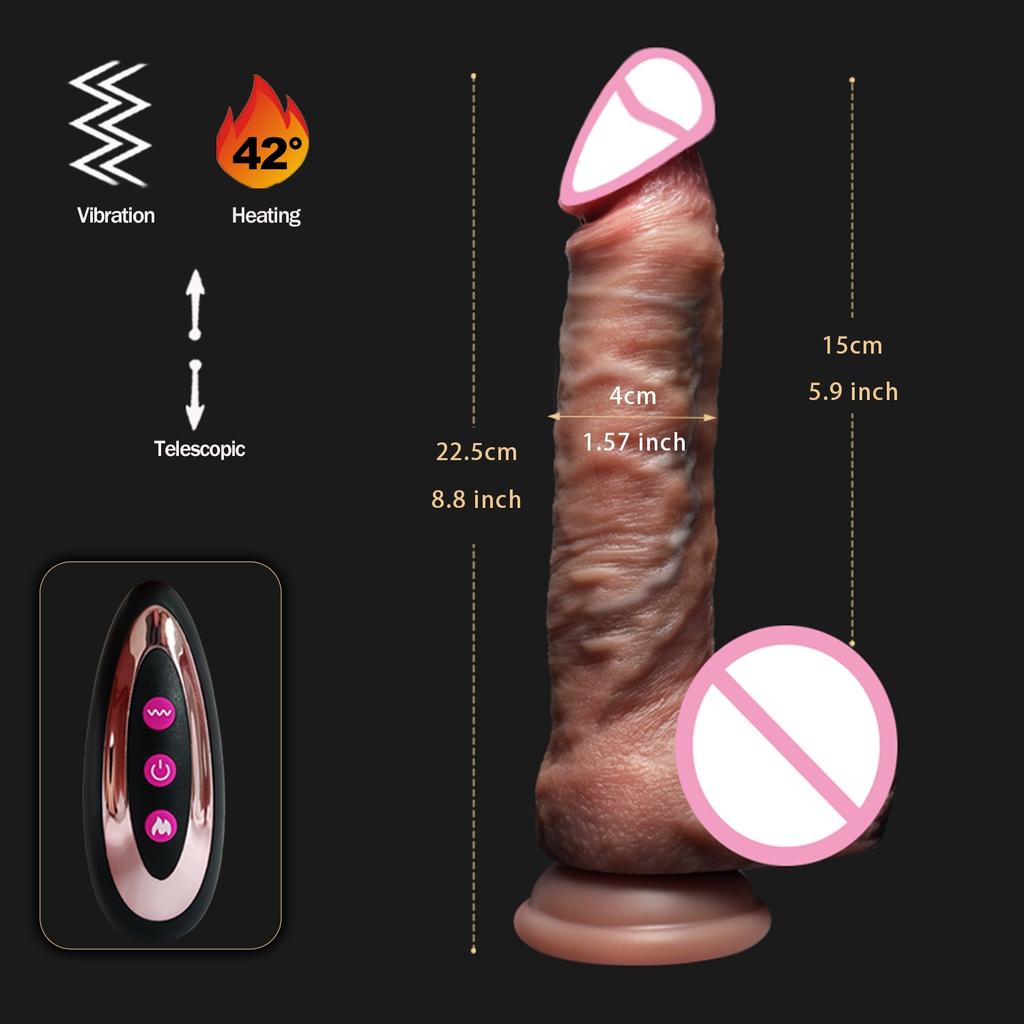 Realistic Dildo Huge Thrusting Dildos Vibrator For G Spot Anal Stimulation Thick Dick Remote Control Vibrator Sex Toys For Women