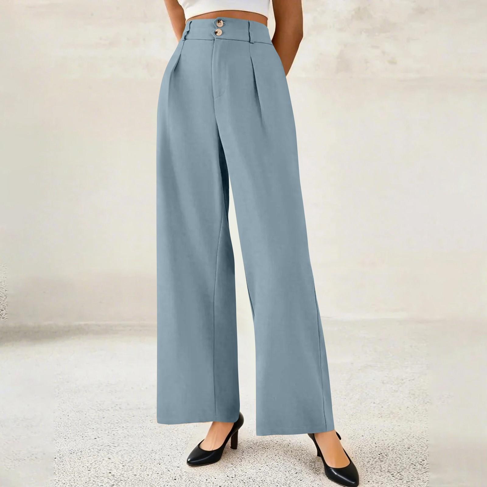 

Женские модные драпированные брюки премиум-класса с широкими штанинами L