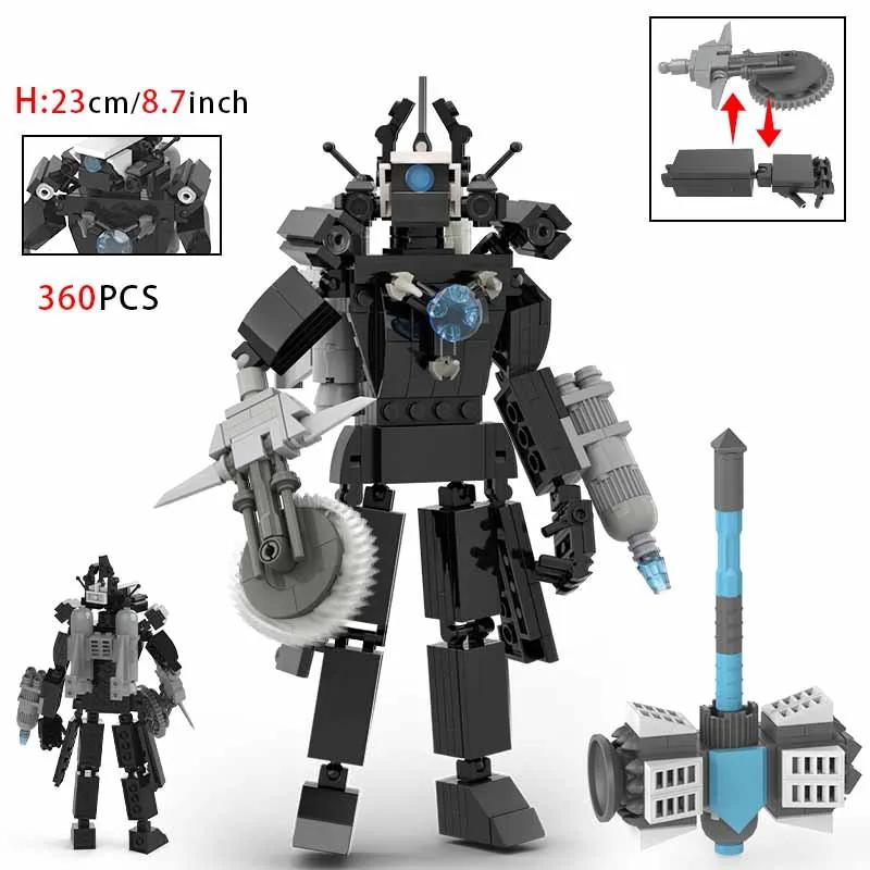 New Skibidi Toilet Weapon Titan TVMan Action Figure Building Block Toys For Boys Cameraman Bricks DIY Model For Kid Adult Gifts
