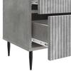 Nightstand Set of 2 Concrete Grey 43 x 34.5 x 47.5 cm Particleboard