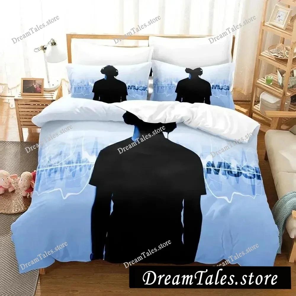 3D Music DJ Rock Bedding Set Single Twin Full Queen King Size Bed Set Adult Kid Bedroom Duvet Cover Sets Anime Parure De Lit Bed