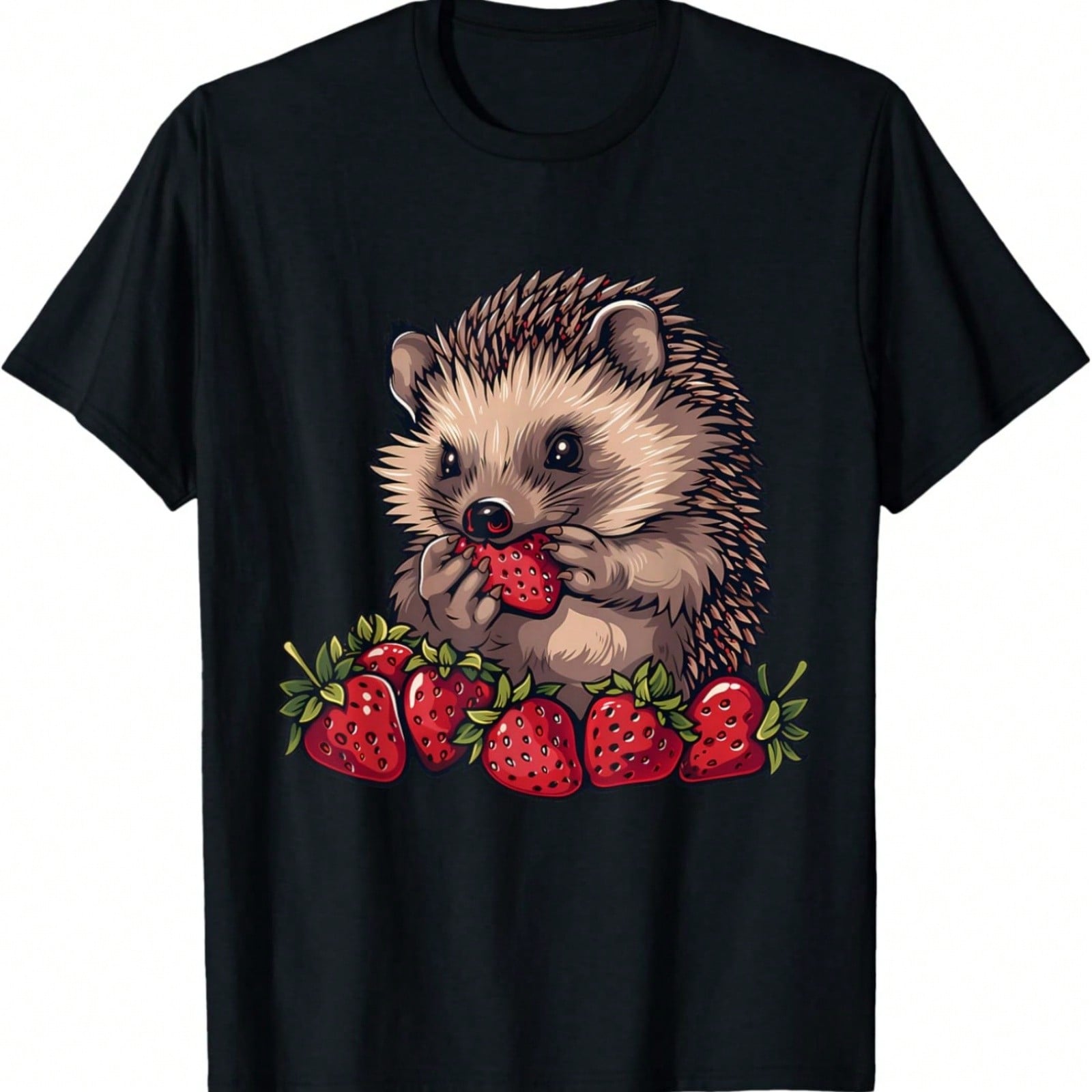 Strawberry Hearbeat Fruit Lover Fruitarian Strawberries Farm T-Shirt S разноцветный