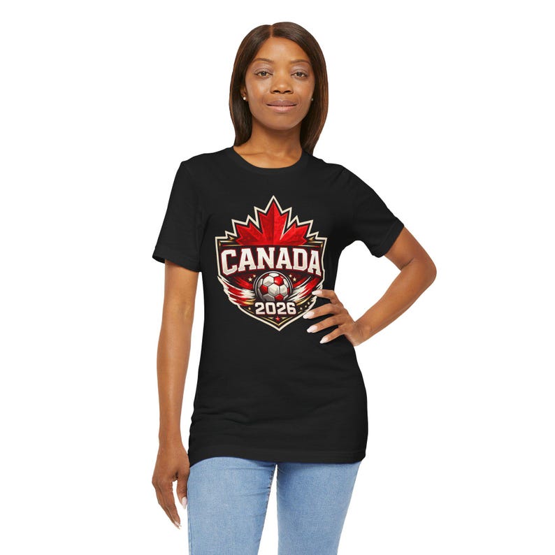 Canada 2026 Soccer Fan Shirt, Maple Leaf Canada Tee, Canadian Football Supporter Gift L