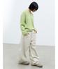 Saendeusaundeu (Unisex) Wool Blend V-Neck Sweater Light Green