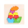 Wooden 3D Three-Dimensional Puzzle Children'S Educational Toys Infant Montessori Early Education Intellectual Development Puzzle Board