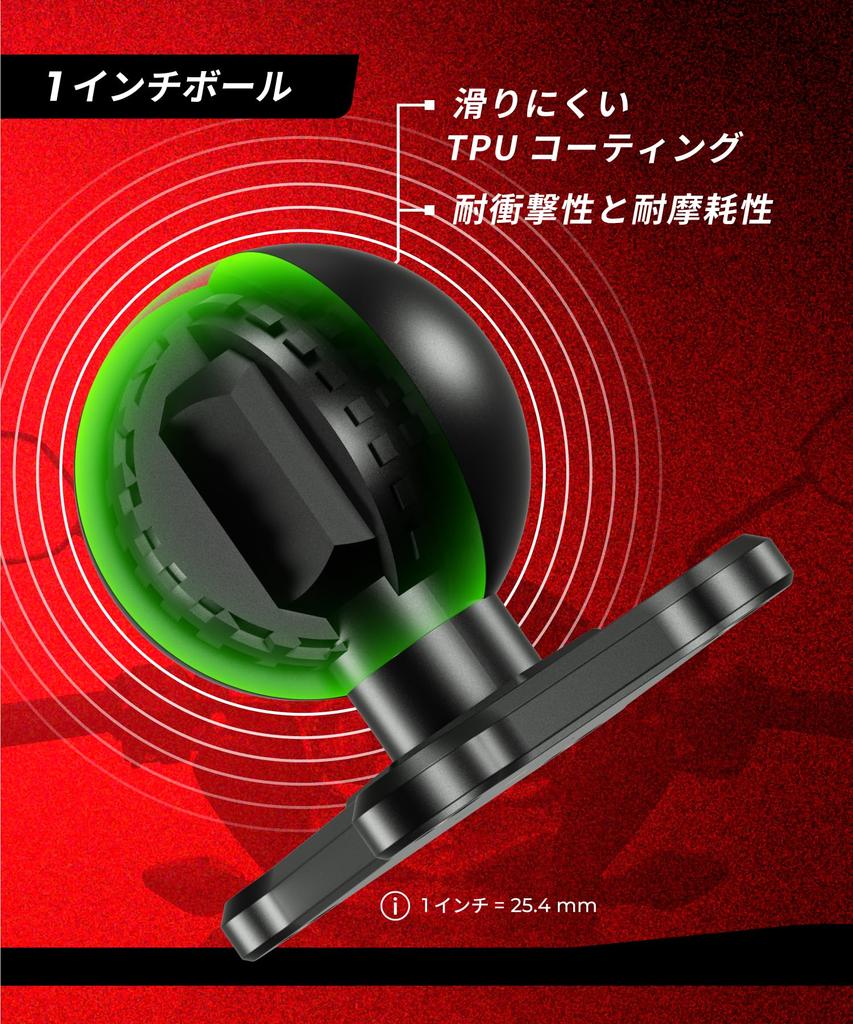 Kaedear Base Mount Ball Mount (1.5 inch/square)