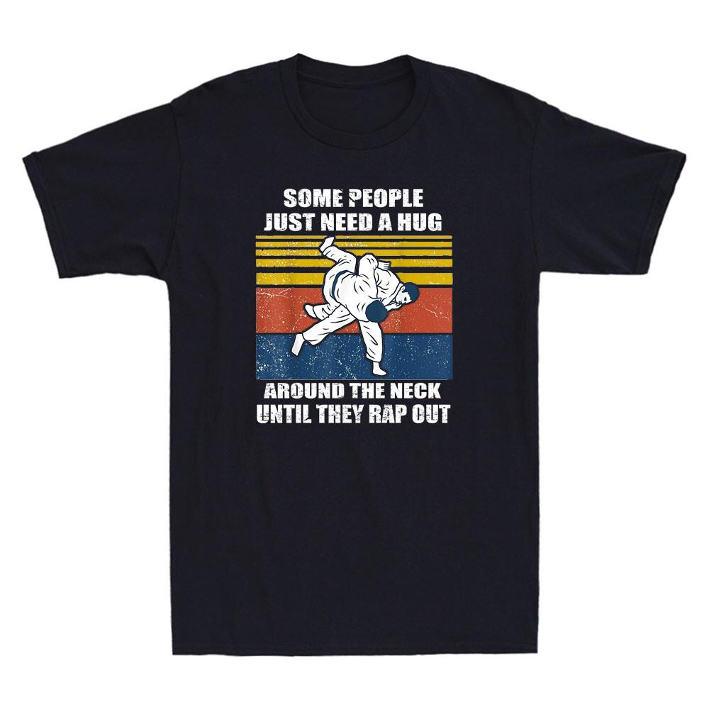 Jiu Jitsu Shirts Some People Need A Hug Funny Brazilian jiujitsu Men T-shirt S