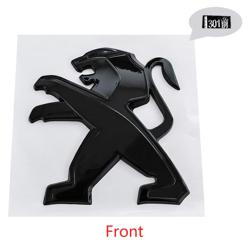 Automobile Front Hood Rear Trunk Badge Lion Emblem for Peugeot 301 ABS Plastic Car Stickers Refitted Decorative Accessories