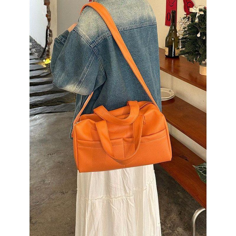 Hand-held Boston Bag for Commuting To Work, Single-shoulder Crossbody Bag