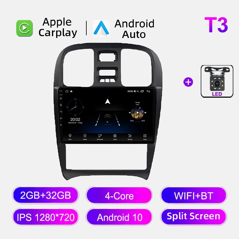 IPS Auto Stereo For Hyundai Sonata 2003-2009 Car Radio Wireless Carplay Navigation GPS 4G WIFI Android Multimedia Video Player