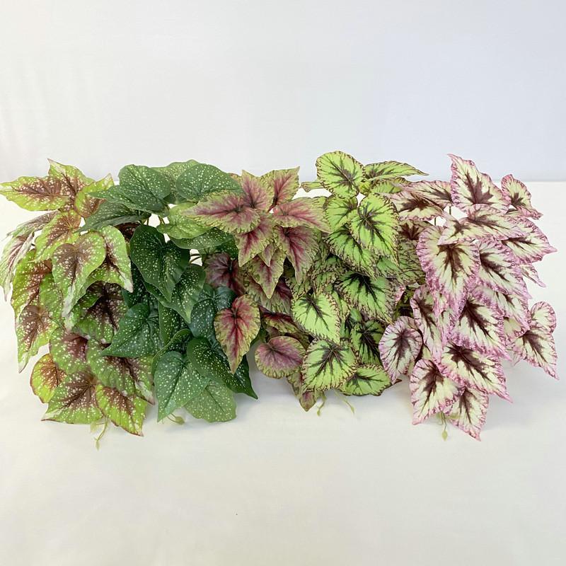 Printed Begonia 3d Wall Mounted Plant For Wedding Props And Styling Home