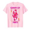 Queen of Farts Embarrassing Joke Humor Printed Tshirt Women Casual T Shirts Short Sleeve Tops Women Summer Soft Clothing